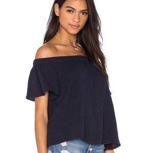 Rebecca Taylor Off The Shoulder Gauze Top- Size 6
